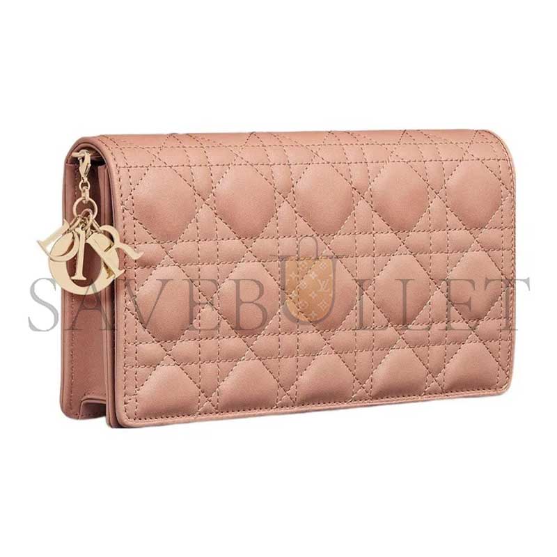 DIOR LADY DIOR POUCH WITH CHAIN S0204ONMJ-M49P (22*13*5cm) 